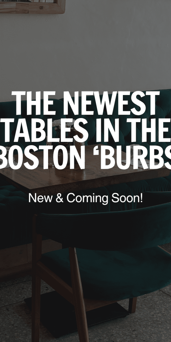 New restaurants opening in Boston's northern suburbs 2026